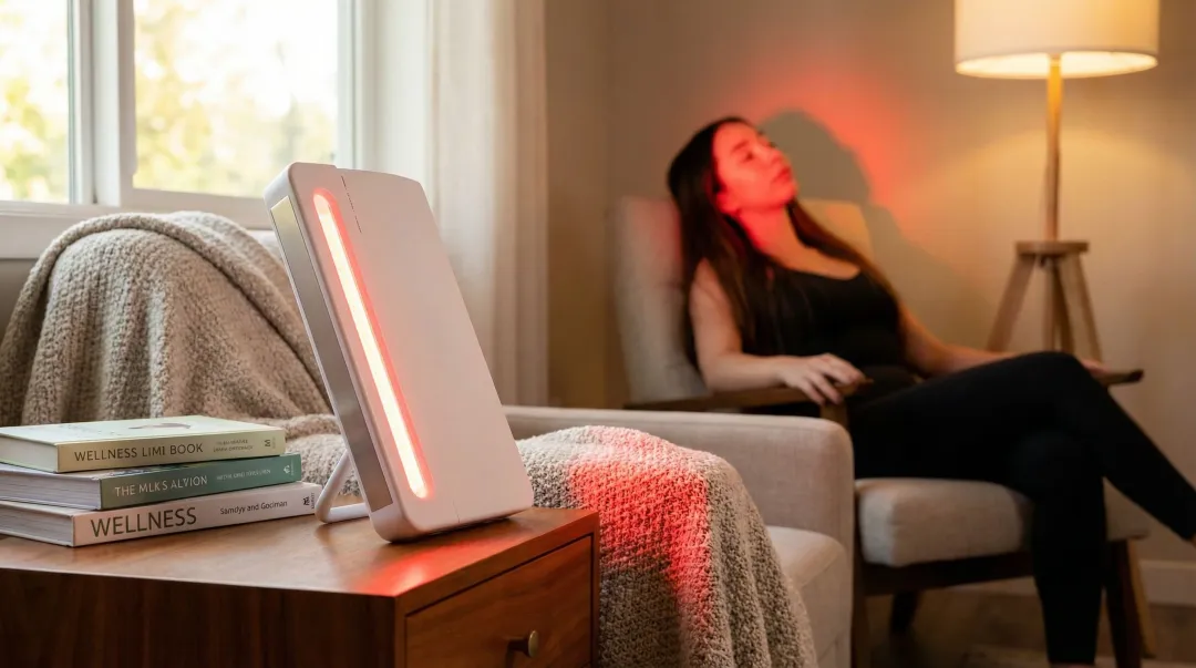Lumara Systems 660nm red light therapy panel for post-Accutane skin recovery
