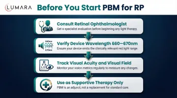 Retinitis pigmentosa light therapy context: clinical trial pathway versus inappropriate consumer device self-treatment