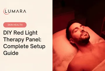 DIY red light therapy panel component overview: LED strips, driver, enclosure, wiring, and power supply