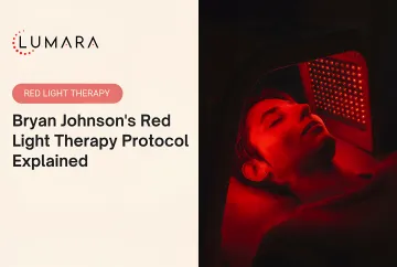 Bryan Johnson Blueprint Protocol red light therapy applications: face, scalp, full body, and circadian support