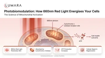 Red light therapy cellular mechanism: photobiomodulation at 660nm and its effect on mitochondrial activity
