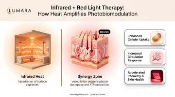Infrared sauna and red light therapy combined: vasodilation from heat enhancing photobiomodulation environment
