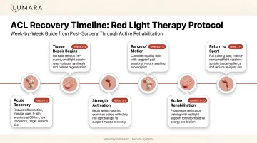 ACL recovery timeline for red light therapy: week-by-week timing from post-surgery through active rehabilitation