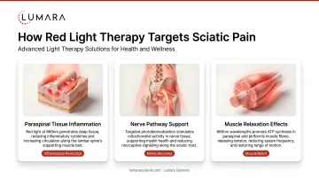Red light therapy sciatic pain mechanism: paraspinal tissue inflammation, nerve pathway support, and muscle relaxation effects