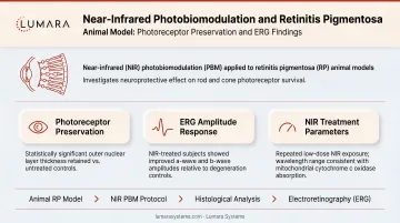 Near-infrared photobiomodulation retinitis pigmentosa research: animal model photoreceptor preservation and ERG findings