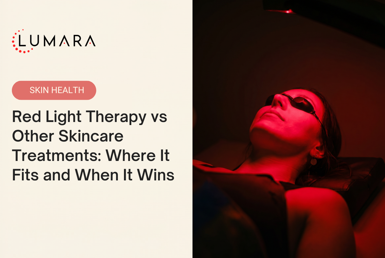 Red Light Therapy vs Other Skincare Treatments: Where It Fits and When It Wins