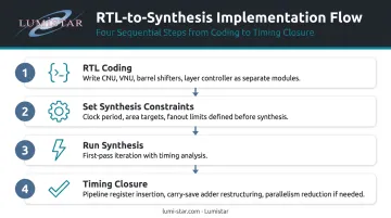 LDPC RTL implementation four-step synthesis and timing closure process flow