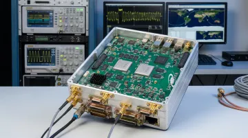 Lumistar FPGA-based ground station receiver with FEC decoding hardware modules