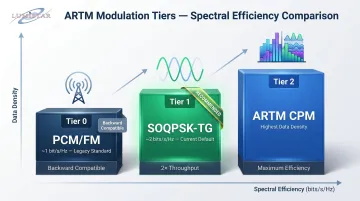 ARTM three-tier modulation scheme comparison PCM-FM SOQPSK ARTM-CPM spectral efficiency