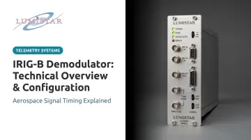IRIG-B Demodulator: Technical Overview &amp; Configuration