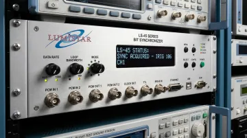 Lumistar LS-45 series bit synchronizer hardware front panel rack-mount unit