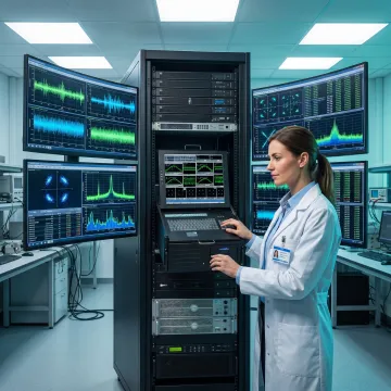 Engineer operating PCM telemetry processing system
