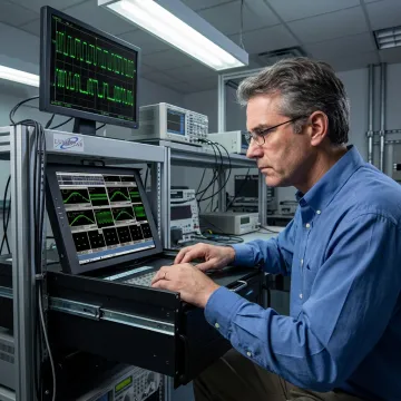 Engineer configuring telemetry demodulation system
