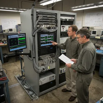 Rack-mounted telemetry demodulation equipment