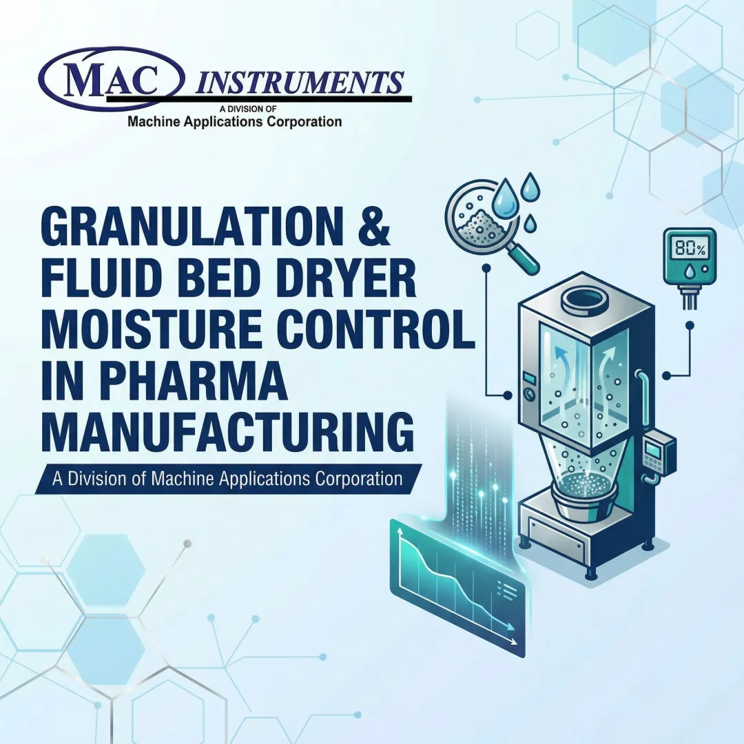 Granulation & Fluid Bed Dryer Moisture Control in Pharma Manufacturing