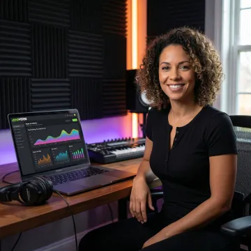 Independent musician earning money from online music distribution platforms