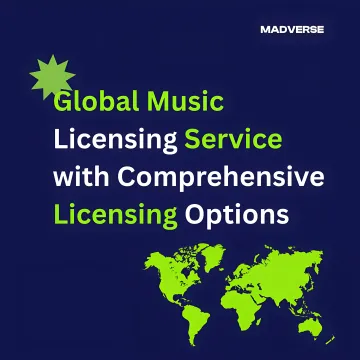 Global Music Licensing Service with Comprehensive Licensing Options