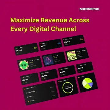 Artist reviewing revenue analytics on digital platform dashboard