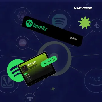 Independent artist celebrating streaming success on Spotify with growing audience metrics