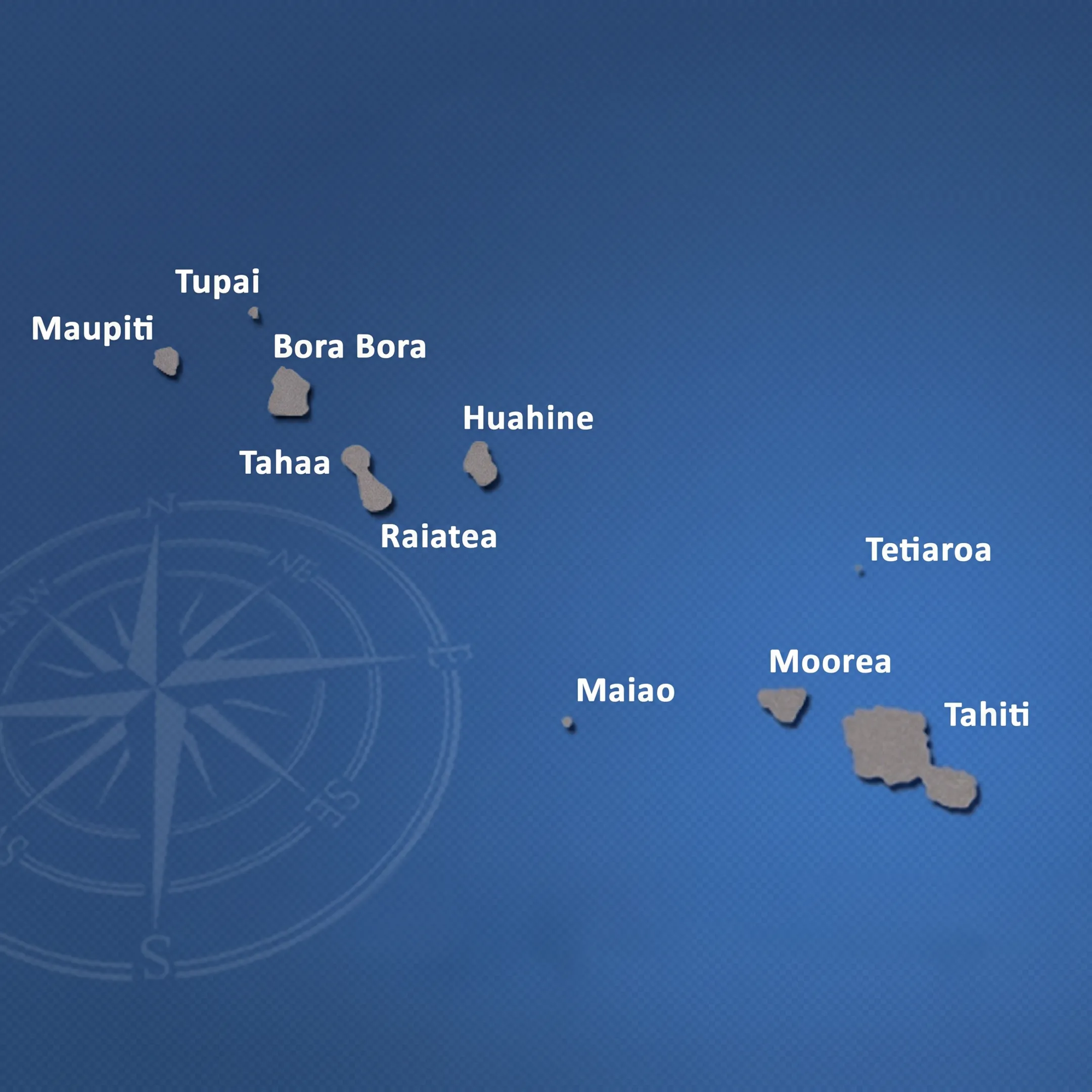 Travel advisor reviewing a French Polynesia cruise itinerary beside tropical island imagery