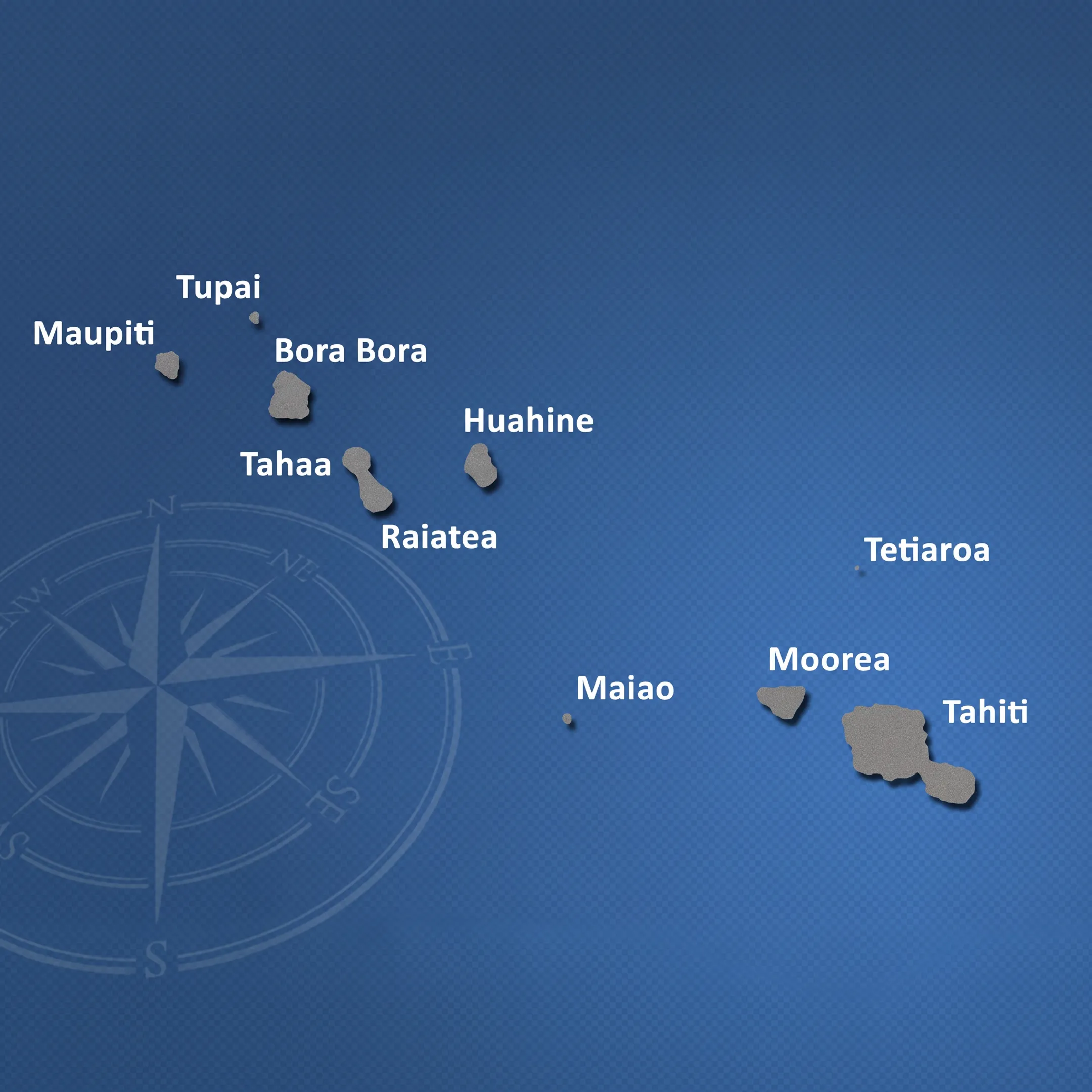 Travel specialist planning a Tahiti cruise itinerary beside island travel materials