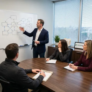 Leadership development workshop in Charlotte office