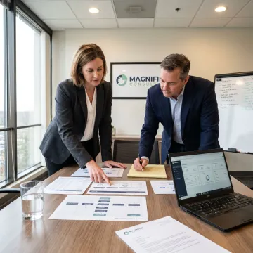 Digital operations transformation consulting meeting