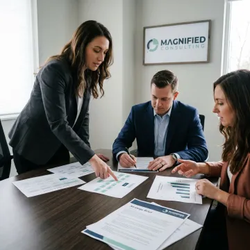 Organizational design consultants advising executives