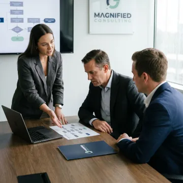 Business process automation consultants planning workflows