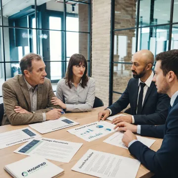 Family business consulting strategy meeting