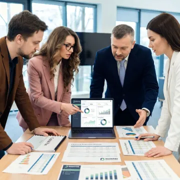 Financial consulting meeting for VC-funded startup