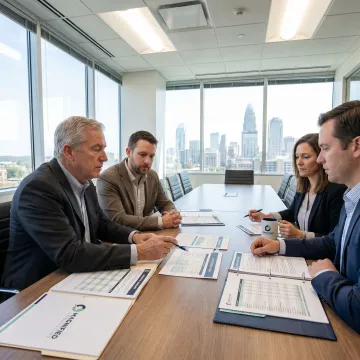 Family business succession planning meeting in Charlotte