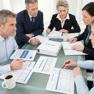 M&A consultants advising executives during due diligence