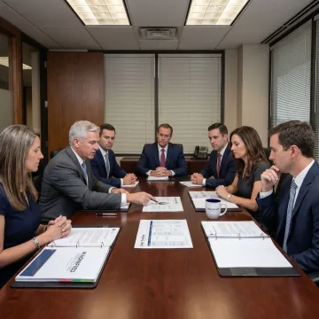 M&A advisors meeting with family-owned business leaders