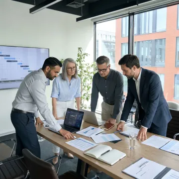 Business financial planning meeting in Columbia