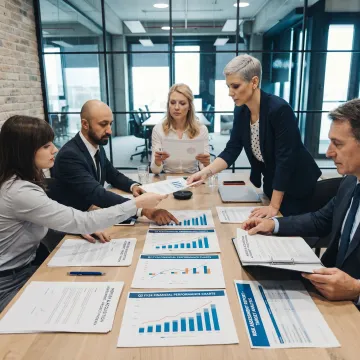 M&A advisory consultants in a boardroom