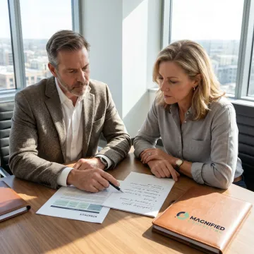 Executive coaching session in Charlotte office