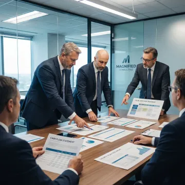 Business financial advisory process meeting