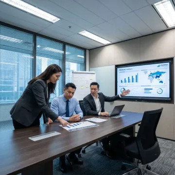 Business leaders discussing B2B growth strategy