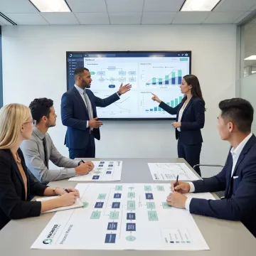 Consultants leading a digital transformation workshop