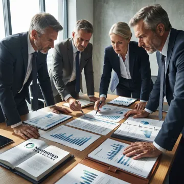 Business consultants advising company leaders