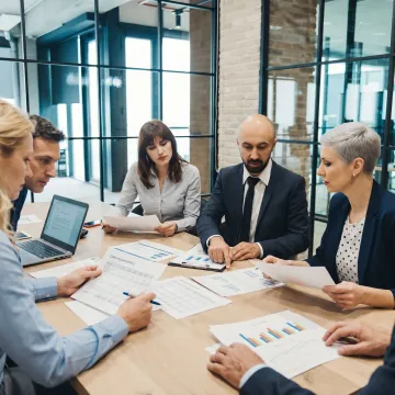 Financial advisor business coaching session