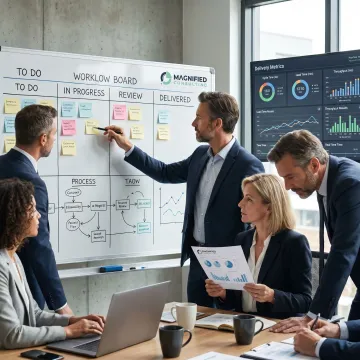 Operations consultants planning delivery improvements