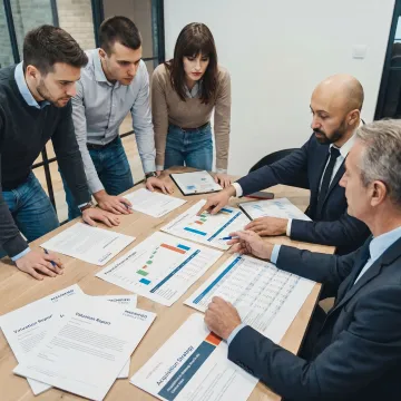 M&A advisory meeting for software company owners