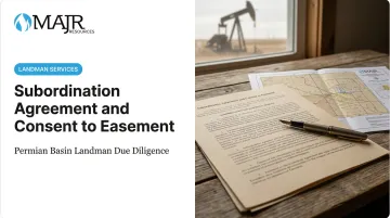Subordination Agreement and Consent to Easement