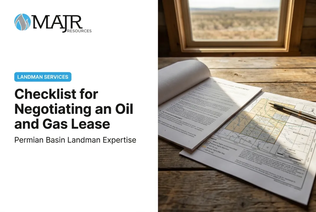 Checklist for Negotiating an Oil and Gas Lease