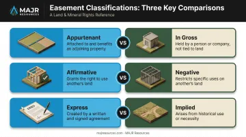 Three easement classification types for energy infrastructure agreements