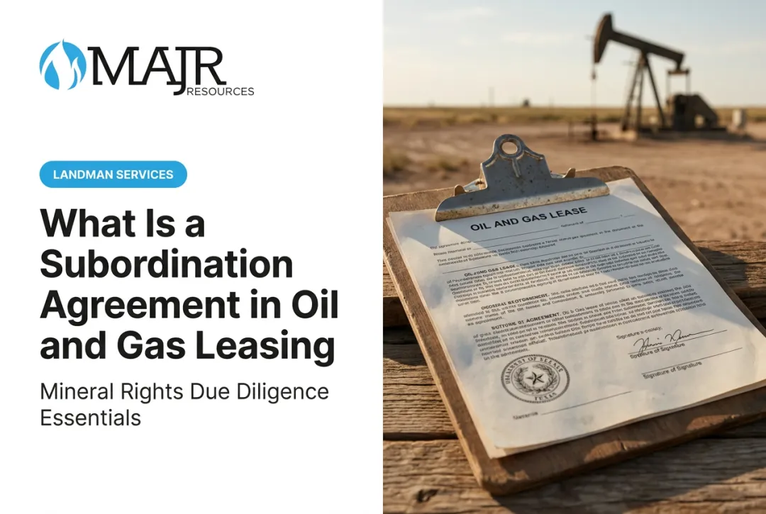 What Is a Subordination Agreement in Oil and Gas Leasing
