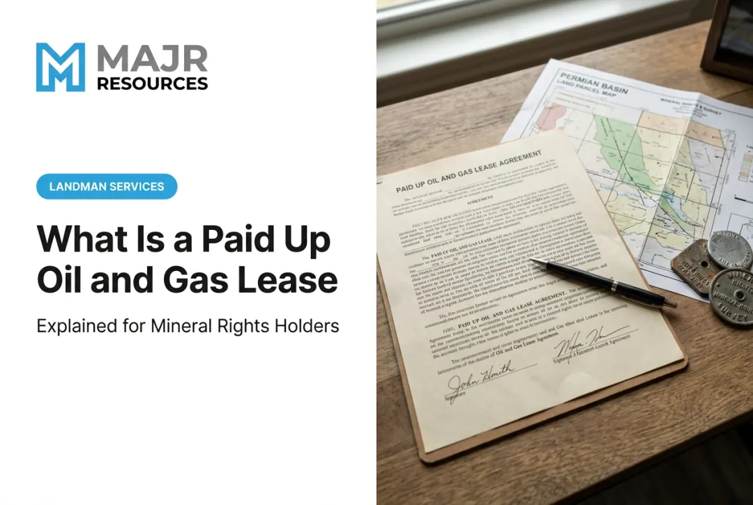 What Is a Paid Up Oil and Gas Lease