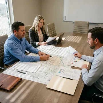 Energy project planning meeting